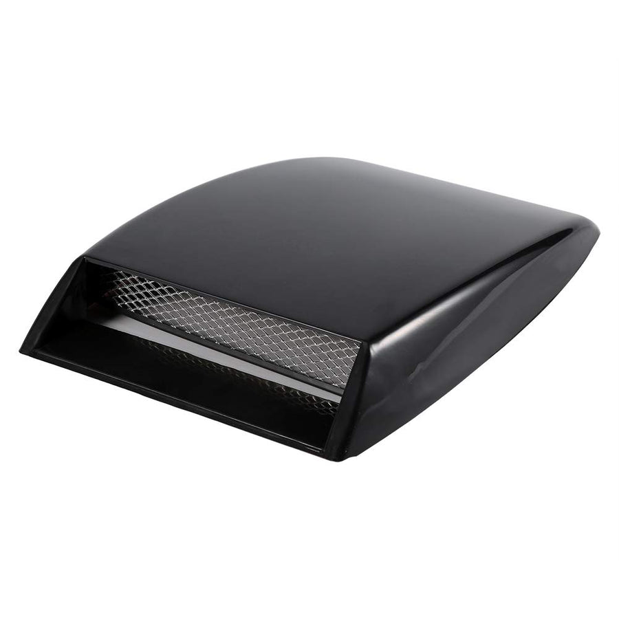 Universal Car Decorative Air Flow Intake Turbo Bonnet Vent Grille Scoop Cover Sticker Hood (Black)