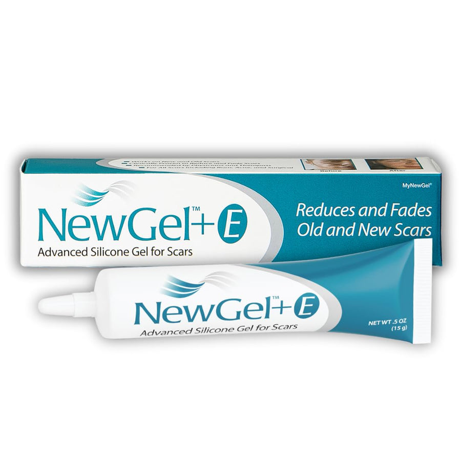NewGel+E Advanced Silicone Scar Treatment Gel for Old and New Scars w Vitamin E, for Surgery, Injury, Keloids, Burns, and Facial Blemish Scars (15 Grams)