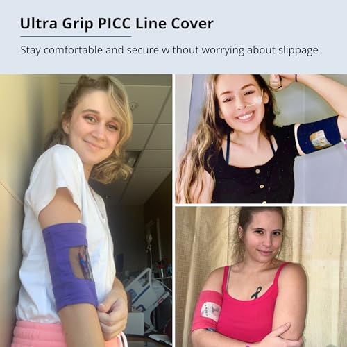 - PICC Line Cover (Small, Black) - Secure Slip-Resistant Design - Anti-Odor Hypoallergenic Material - Easy Monitoring Window - Machine Washable Durability