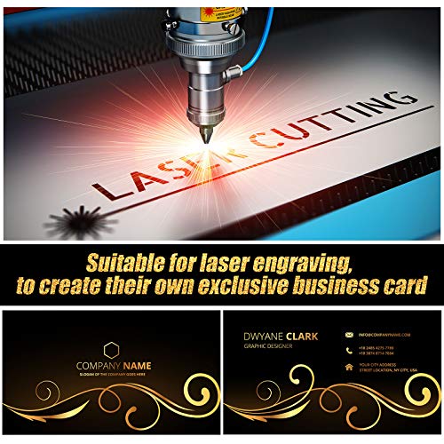 120 Pieces 120 Pieces Metal Business Card Blanks Aluminum Laser Engraving Blanks 3.4 x 2.1 Inch Multicolor Metal Name Card Printable Metal Business Card for CNC Engraver DIY Christmas Gift