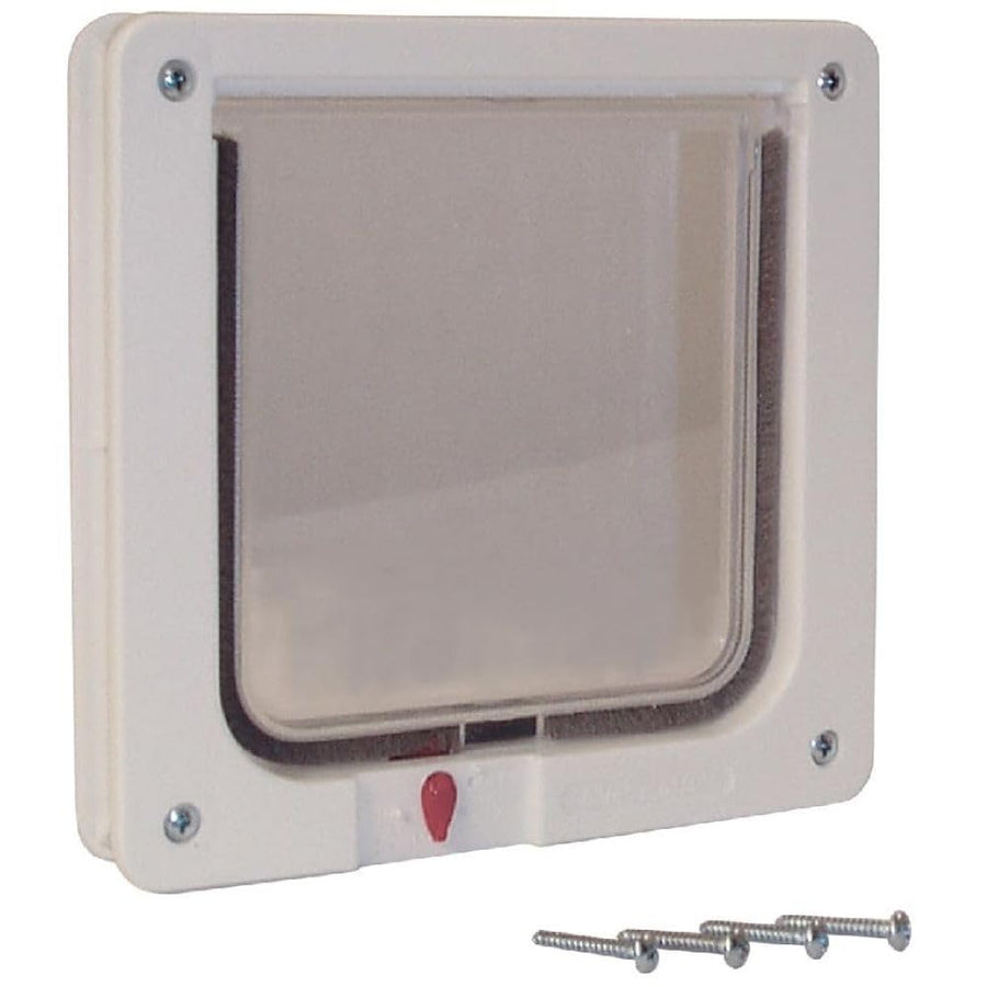 Cat Flap Door with 4 Way Lock, 6.25 x 6.25 Flap Size