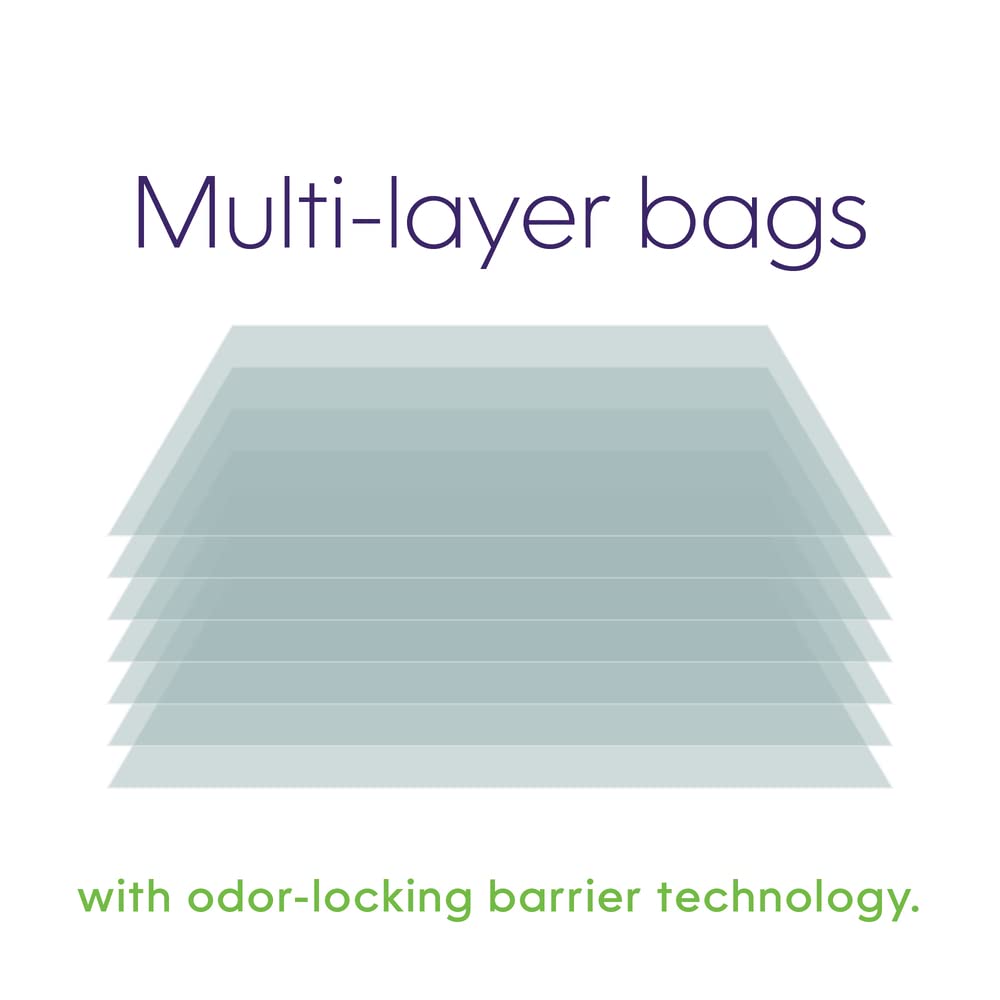 Refill Bags (1-Pack) | Multi-Layers of Odor-Barrier Technology | 1 Square Refill Cartridge Lasts Up to 2 Months Per Cat