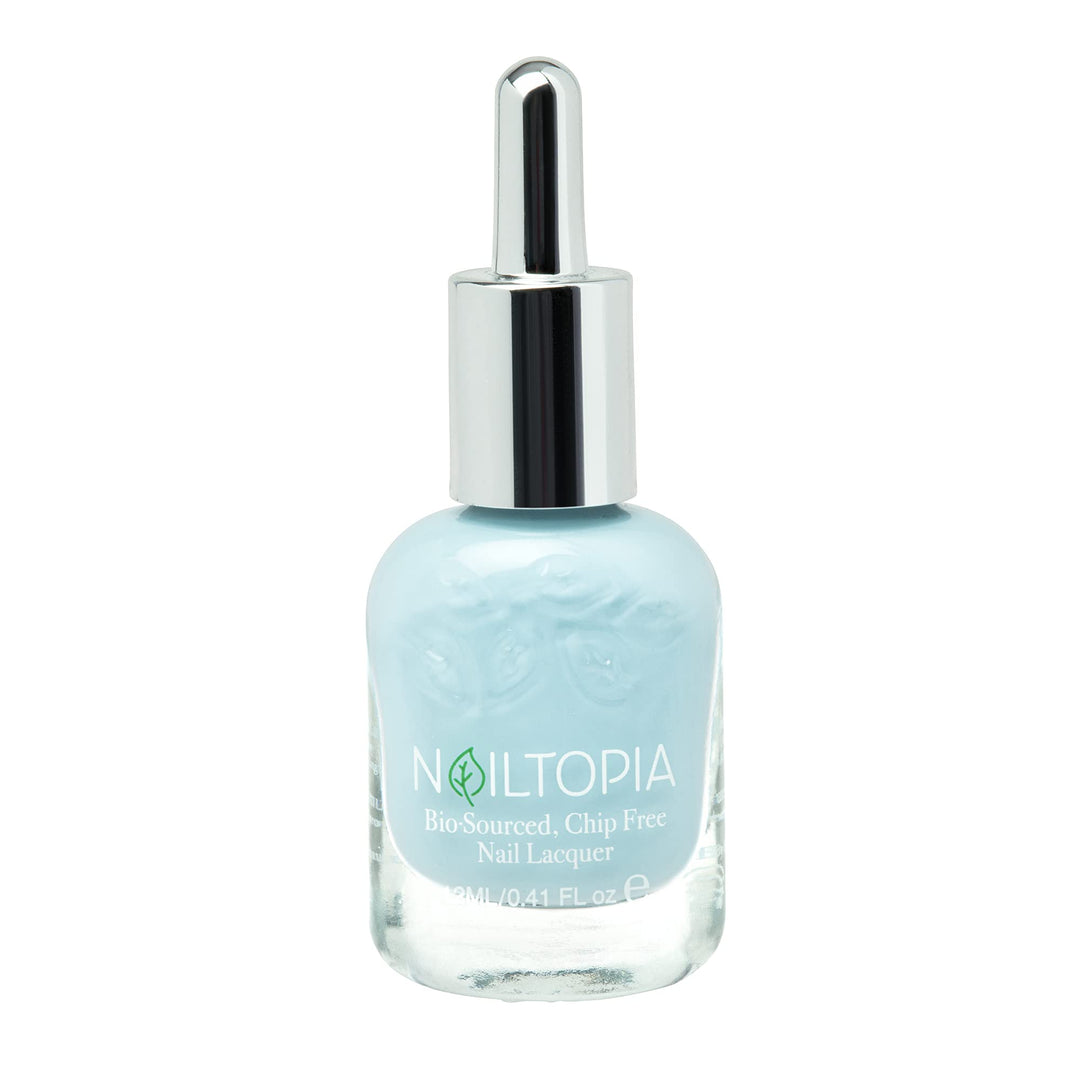 - Plant-Based Chip Free Nail Lacquer - Non Toxic, Bio-Sourced, Long-Lasting, Strengthening Polish - Hula Girl (Sky Blue) - 0.41oz