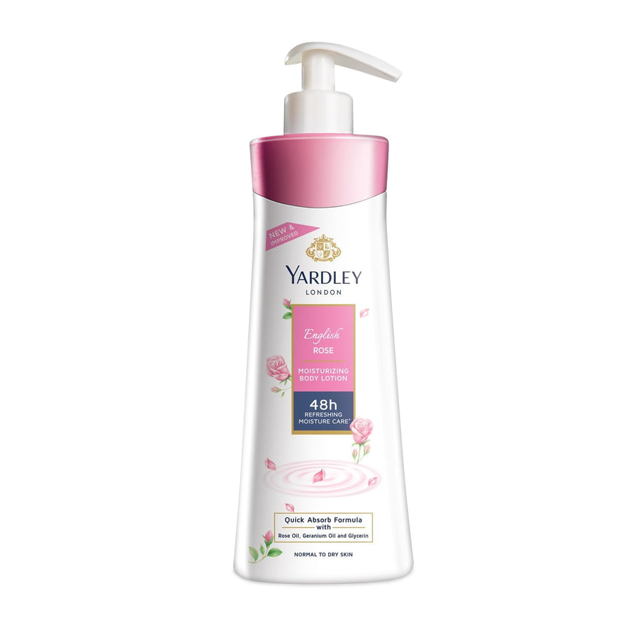 London English Rose Moisturising Hand & Body Lotion, 350ml+50ml