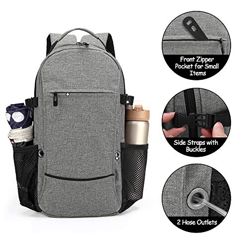 Oxygen Tank Backpack, Portable Oxygen Cylinder Carrying Bag for Travel, Fits for Tank Size M2, M4/A, ML6, M6/B, M7, M9/C, Patent Design, Gray