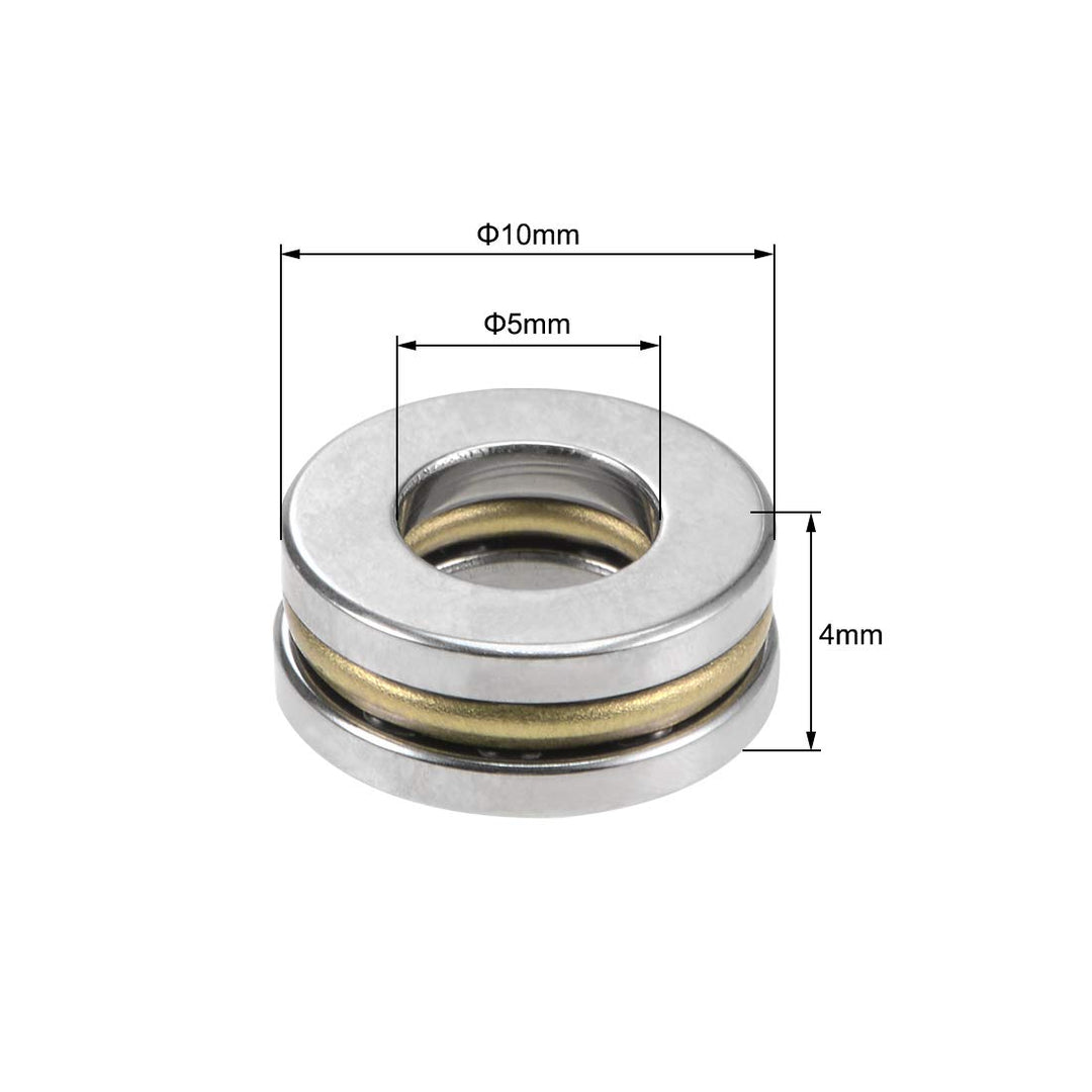 F5-10M Thrust Ball Bearings 5mm x 10mm x 4mm Chrome Steel Single Direction 10pcs