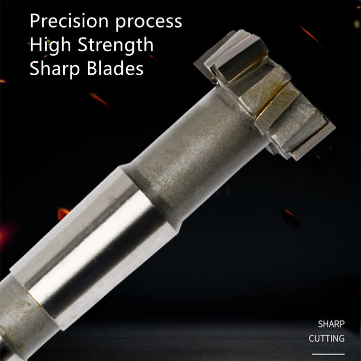 HSS-AL T Slot End Mill Milling Cutter, High-Speed Steel Woodruff Keyseat Cutter, Half Round Keyway Milling Cutter, Straight Shank, 6 Flutes, 10mm x 3mm x 60mm