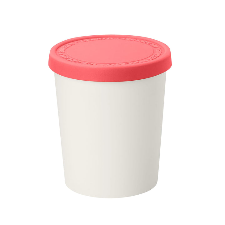 Sweet Treat, Reusable Ice Cream Container for Homemade Ice Cream, Raspberry - 1 Quart Stackable Storage Tubs with Silicone Lids for Freezer - BPA-Free & Dishwasher-Safe