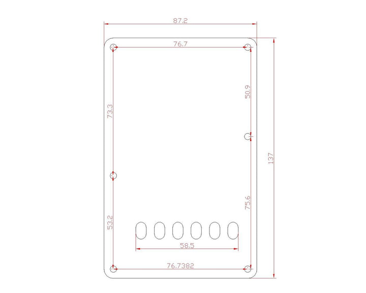 Guitar HSS Pickguard and Tremolo Trem Cover Back Plate fits Yamaha PACIFICA Guitar Black 3 Ply