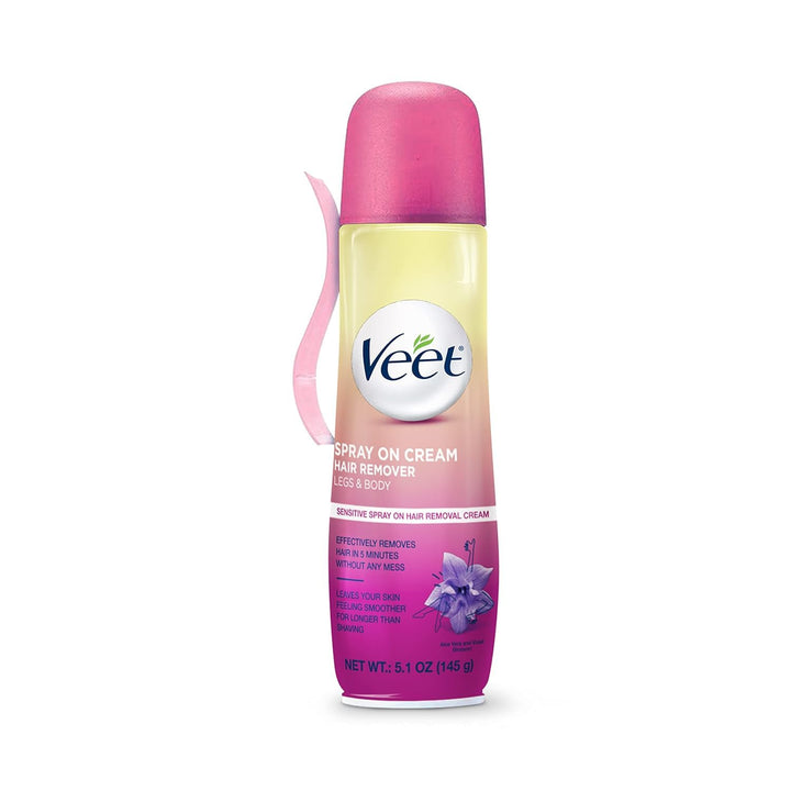 Spray On Hair Remover Cream, Sensitive Formula, 5.1 Ounce