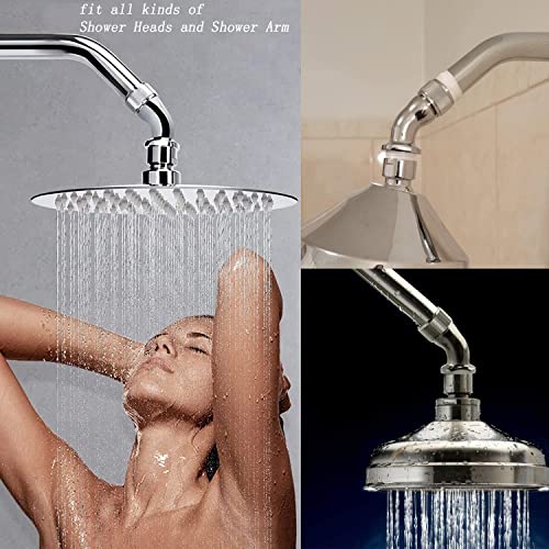 Shower Elbow Adapter for Shower Head 45°Angle G1/2 Male to Female Shower Head Extender Connector
