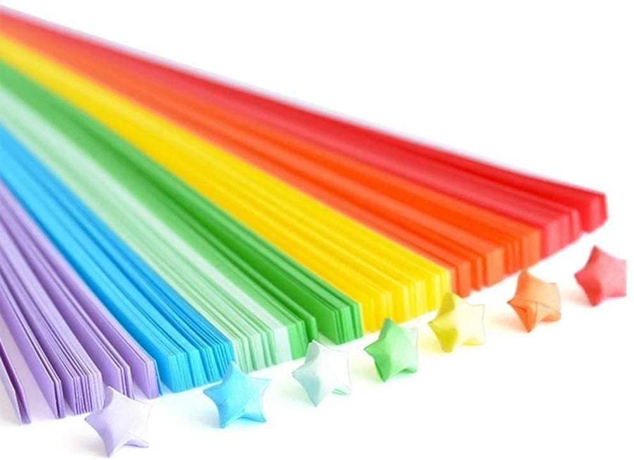 1350 Sheets Origami Stars Papers,Aierliusa Origami Star Paper Strip Package, Origami Paper Stars, 27 Colors, 1350 Stripes (1350 Sheets)