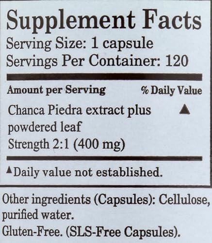 Royal Chanca Piedra (Break-Stone) Liver Gall Bladder Support - 400 mg - 120 Vegetarian Capsules