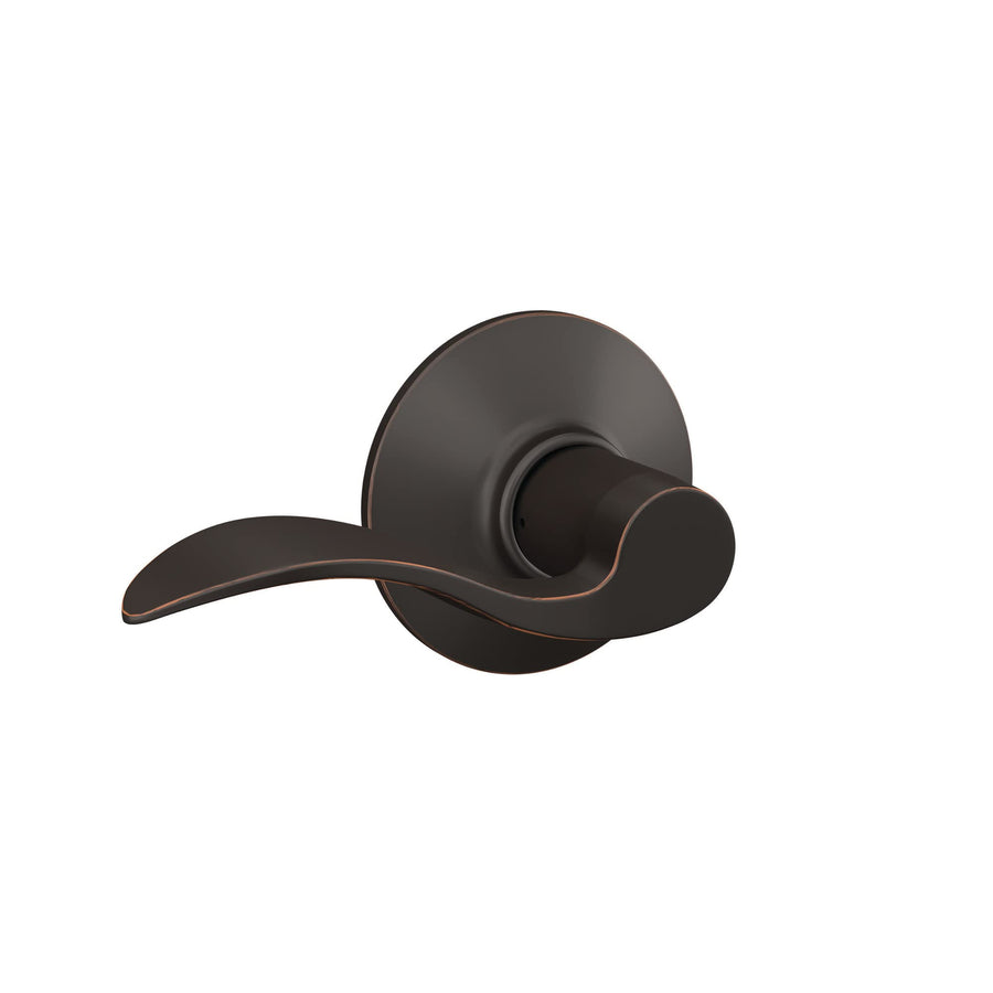 Schlage F10VACC716 Accent Passage Lever, Aged Bronze