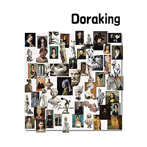 60PCS DIY Decoration Transparent Sulfuric Paper Museum Stickers for Scrapbook Decoration Junk Journaling