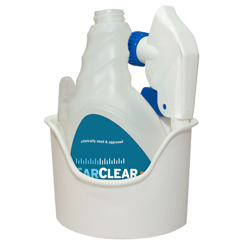 EarClear Rx Ear Wax Removal & Cleaning Kit with Rigid Tips. Ear-Safe Flush and Irrigation kit for Adults & Children. Includes Basin and Replacement Tips