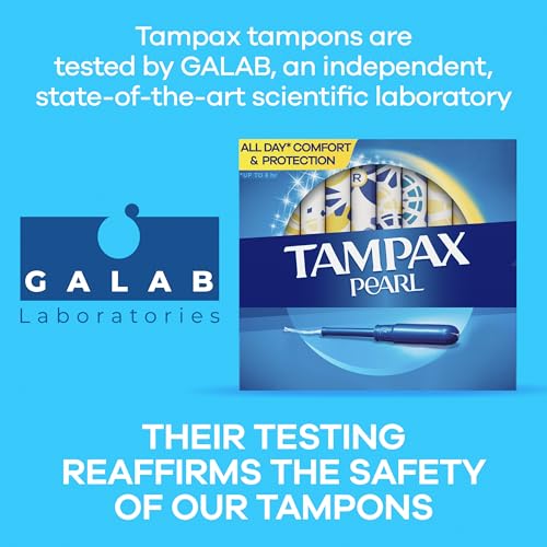 Pearl Tampons Light Absorbency, With Leakguard Braid, Unscented, 50 Count X 2 Packs (100 Count Total)