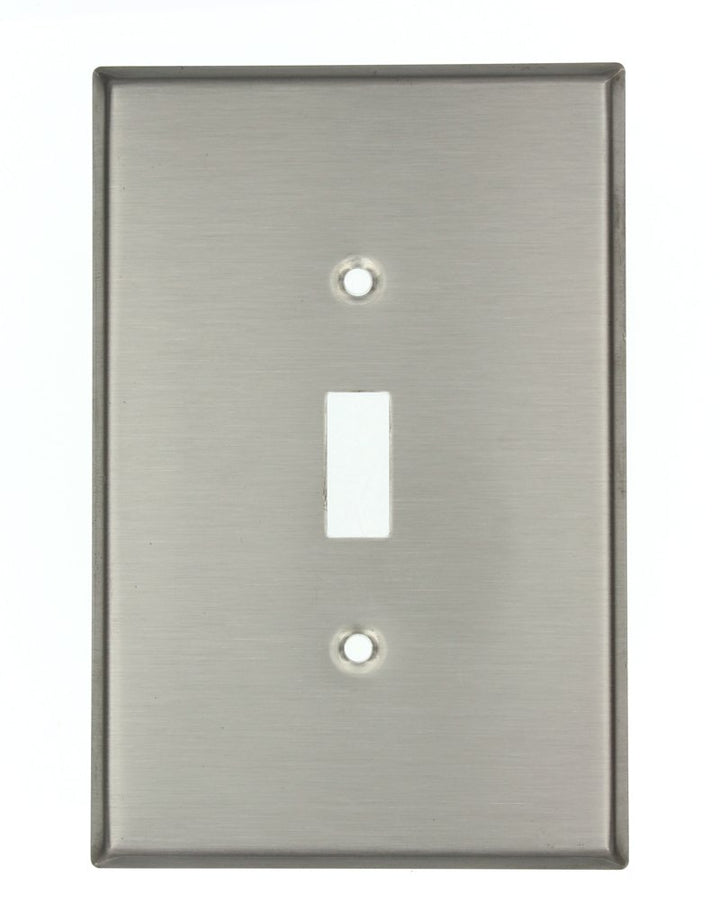 84101 1-Gang Toggle Device Switch Wallplate, Oversized, Device Mount, Stainless Steel