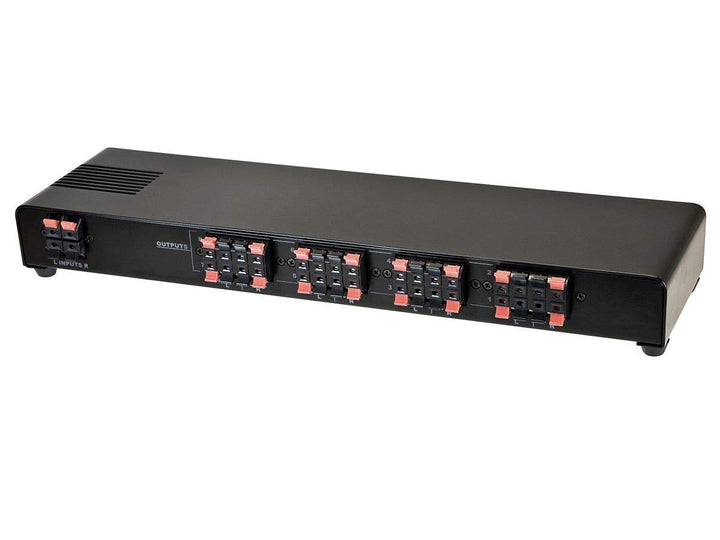 108230 8-Channel Speaker Selector - Black With Impedance Matching Protection, Up To 200 Watts Per Ch. Perfect for Home Theater Audio