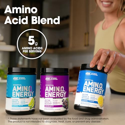 Amino Energy - Pre Workout with Green Tea, BCAA, Amino Acids, Keto Friendly, Green Coffee Extract, Energy Powder - Fruit Fusion, 65 Servings (Packaging May Vary)