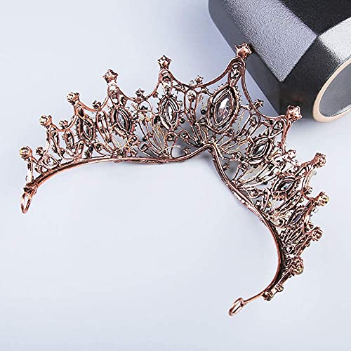 Women Baroque Queen Crown, Gold Princess Tiaras and Crowns Wedding Tiara and Crown for Bride Crowns for Women Adult and Girls - Prom Birthday Halloween