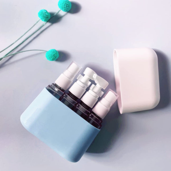 Travel Size Toiletries, 4pcs Travel Containers, Travel Bottles Leak Proof with Labels, TSA Approved Reusable Containers For Toiletries