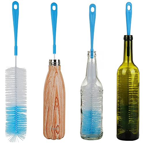 Polypropylene 17In Extra Long Bottle Cleaning Brush Cleaner For Washing Narrow Neck Beer, Wine, Kombucha, Thermos, Nalgene, Carafe, Yeti, S¡¯Well, Brewing Bottles, Hummingbird Feeder