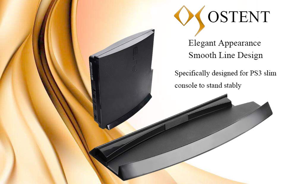 Skid Proof Console Vertical Stand for Sony PS3 Slim Console Color Black