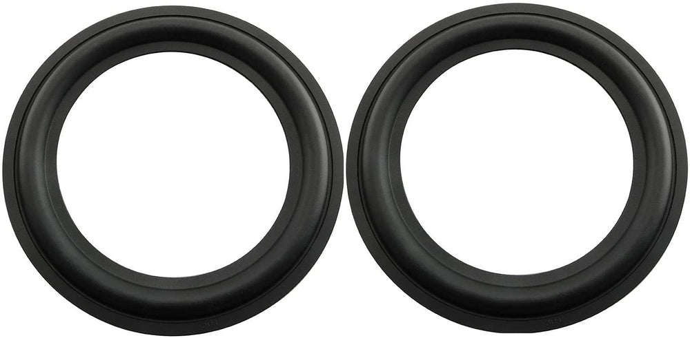 Rubber Ring 2PCS 6.5Inch Black Speaker Rubber Foam Edge Surround Rings Repair Kit for Speaker Repair or DIY