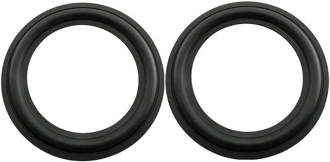 Rubber Ring 2PCS 6.5Inch Black Speaker Rubber Foam Edge Surround Rings Repair Kit for Speaker Repair or DIY