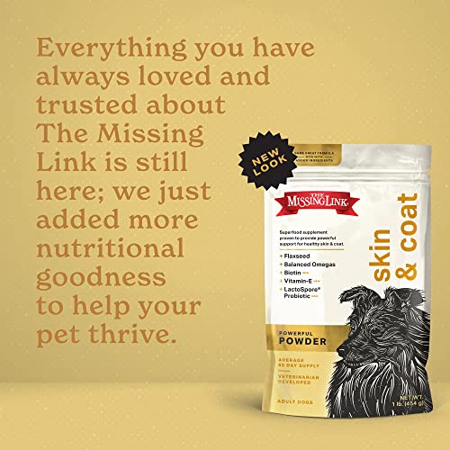 Original All Natural Superfood Dog Supplement- Balanced Omega 3 & 6 to support Healthy Skin & Coat – Skin & Coat Formula – 1 lb.