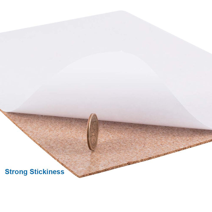 8 Pack 8.3 x 11.8 Self-Adhesive A4 Size Cork Sheets(2mm Thick) Rectangle Insulation Cork Backing Sheets for Coaster, Wall Decoration, Wedding Party DIY Crafts Supplies