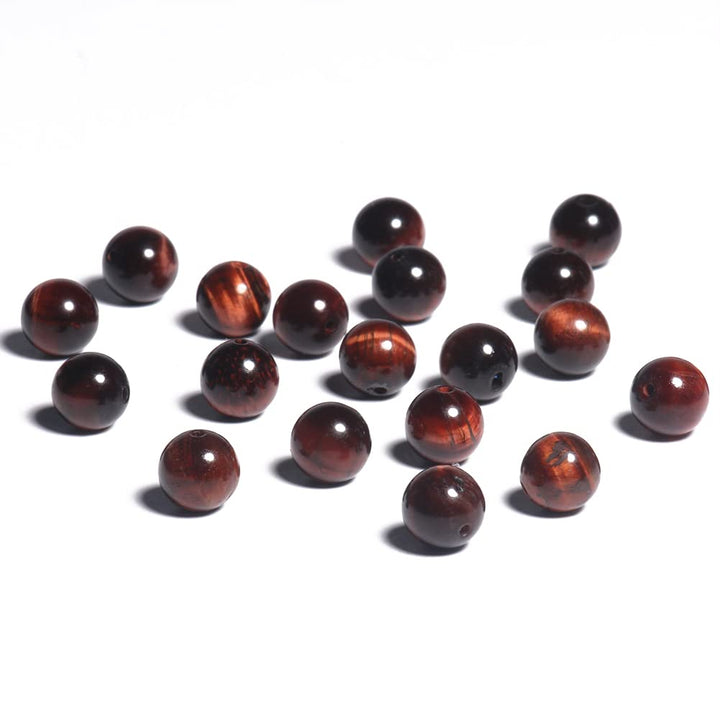 6mm Red Tiger Eye Gemstone Round Loose Beads Natural Stone Beads for Jewelry Making