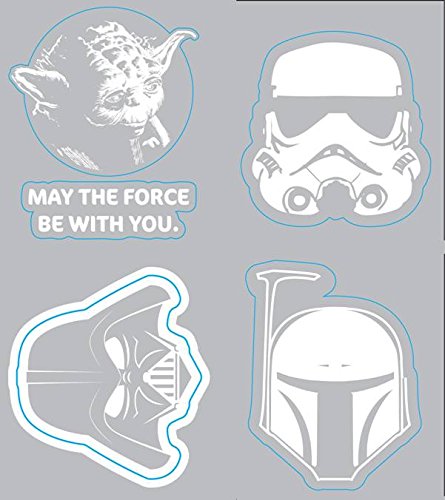 Chroma Graphics 45005 Star Wars Heads Family Decal Kit, 4 Piece