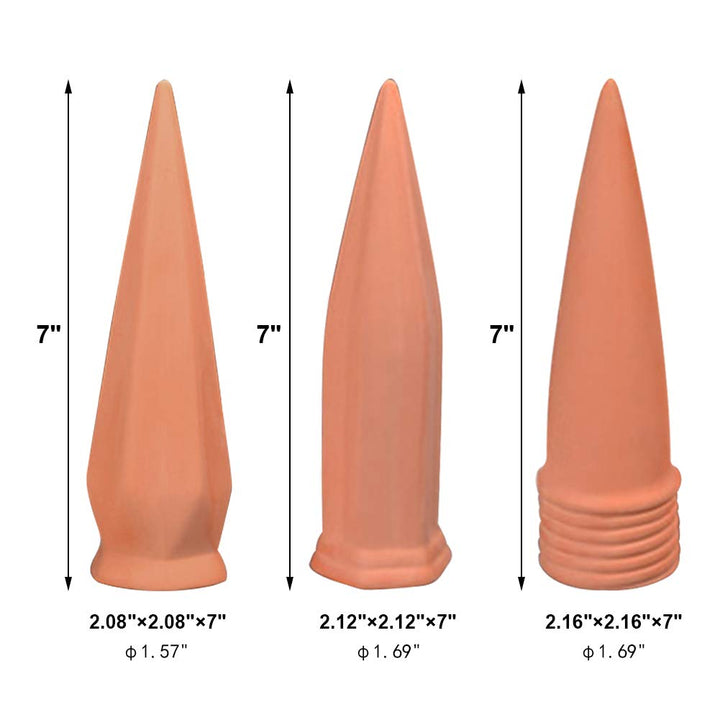 Plant Watering Devices, Plant Waterer Self Watering Terracotta Spikes Automatically Water Your Indoor and Outdoor Plants While On Vacation (6pc)