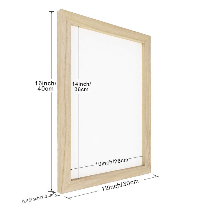 3 Size Wooden Paper Making Mould Frame Papermaking Screen for DIY Paper Craft and Dried Flower Handcraft