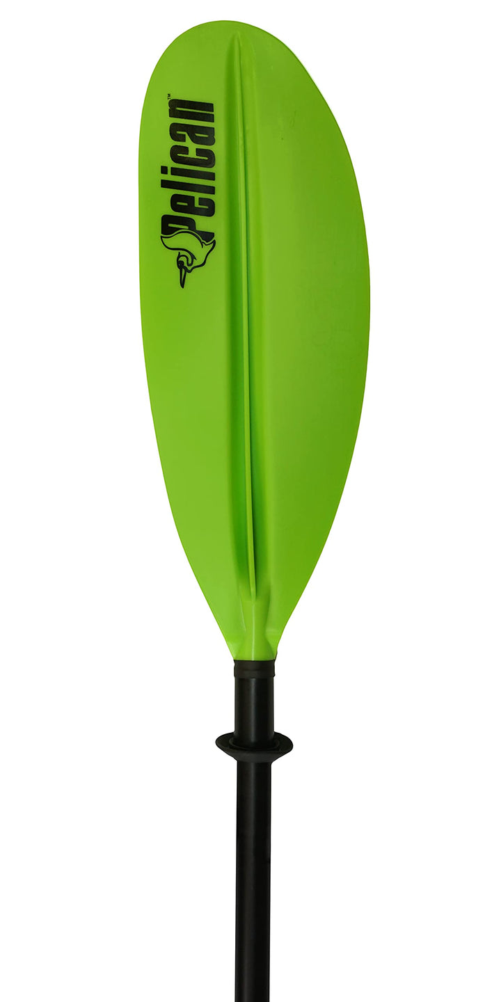 - Standard Kayak Paddle - Lime - 220 cm (86.6 in.) - Aluminum Shaft and a Durable Polypropylene Blade - 0/65° Blade Angle - with Drip Ring - PS1966-00