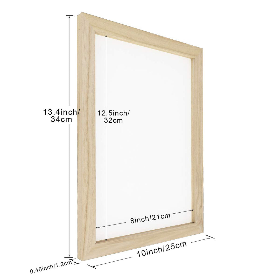 3 Size Wooden Paper Making Mould Frame Papermaking Screen for DIY Paper Craft and Dried Flower Handcraft