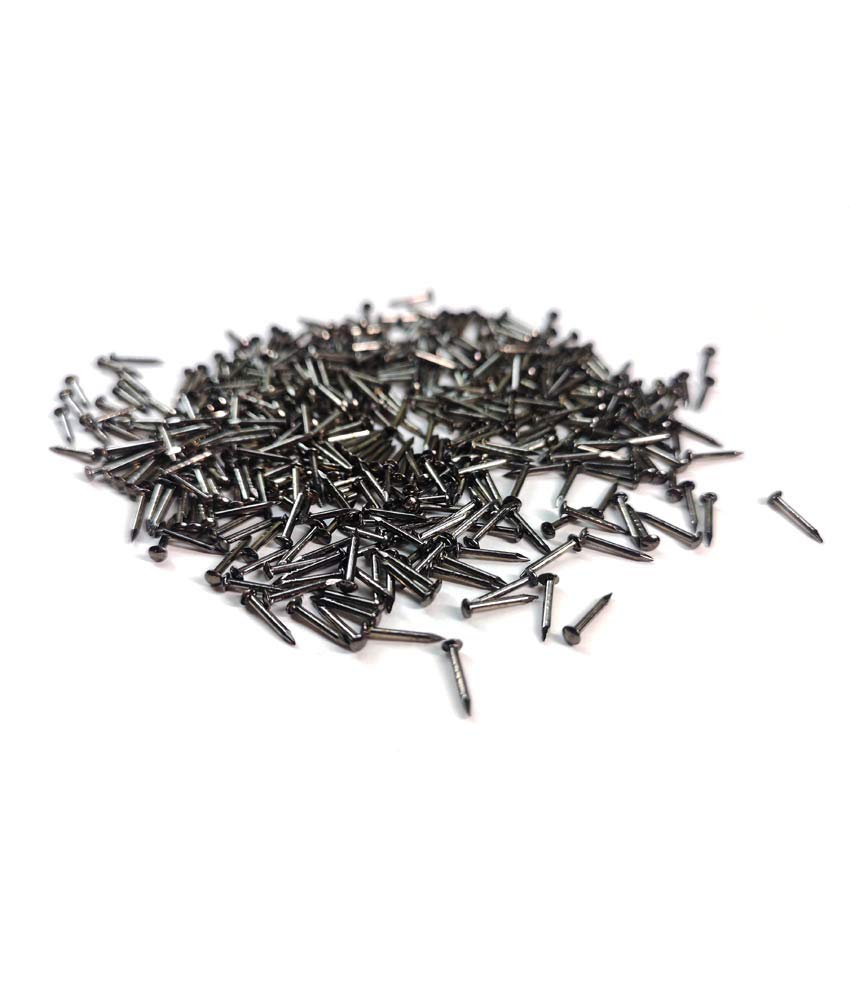 1 * 10Mm, Black: Small Nails, Bluelec 200Pcs Wooden Nail for Household Decoration, String Art, DIY & Crafts (1×10Mm, Black)