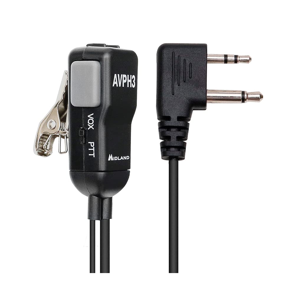 AVPH3 Transparent Security Headsets with PTT/VOX - Pair