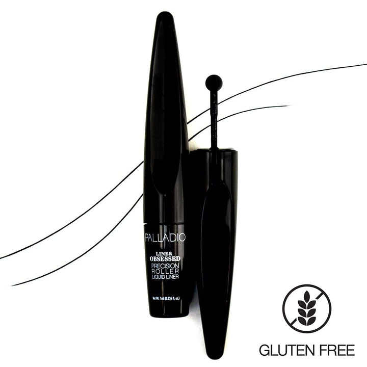 Liner Obsessed Precision Roller Liquid Eye Liner, Roll On Eyeliner, Precise and Sharp Lines, Designed to apply Perfectly Straight Lines, Matte Black Finish, Quick Drying