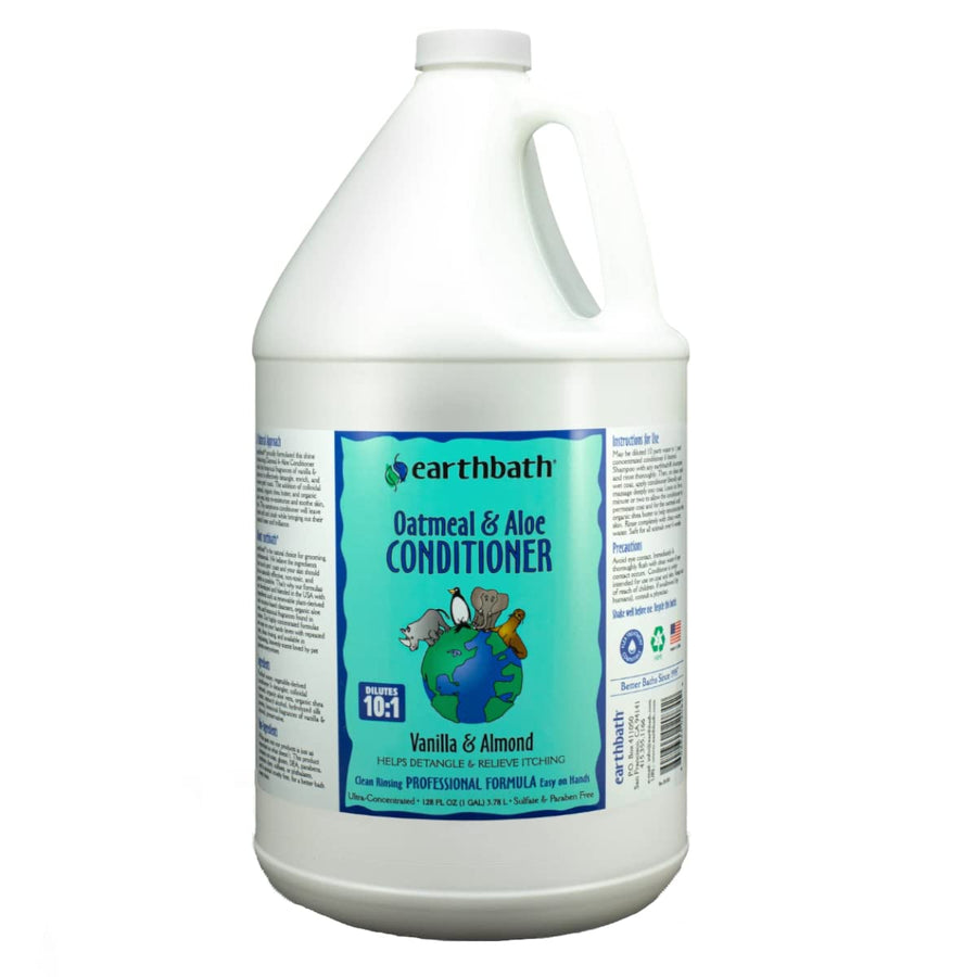 , Oatmeal & Aloe Conditioner - Dog Conditioner for Allergies & Itching, Dry Skin, Helps Detangle & Relieve Itching, Made in USA, Cruelty Free Pet Conditioners - 1 Gallon 128 Oz (1 Pack)