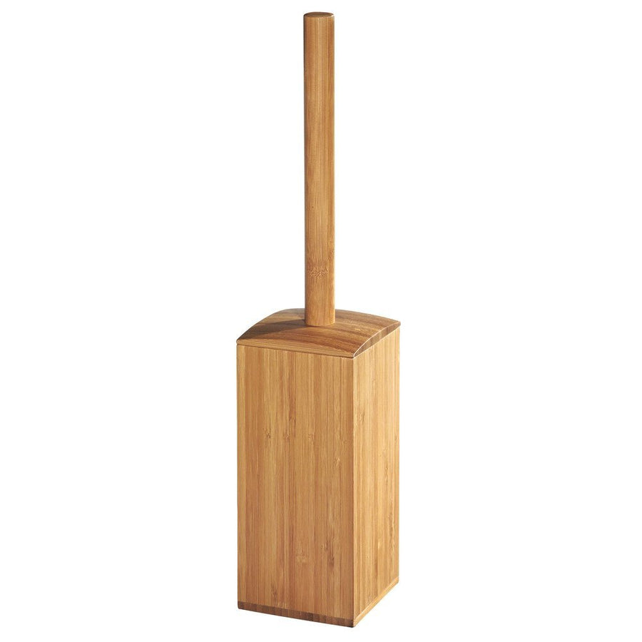 iDesign Formbu Bamboo Toilet Bowl Brush and Holder Set - 3.6 x 3.6 x 17.5