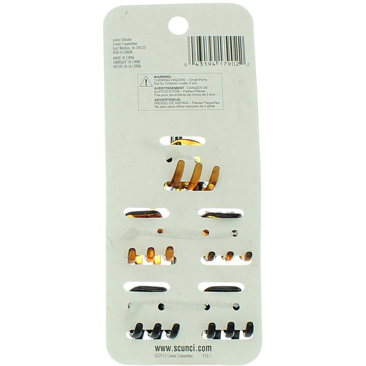 Scunci No-slip Grip Chunky Jaw Clips,5 Count by Scunci