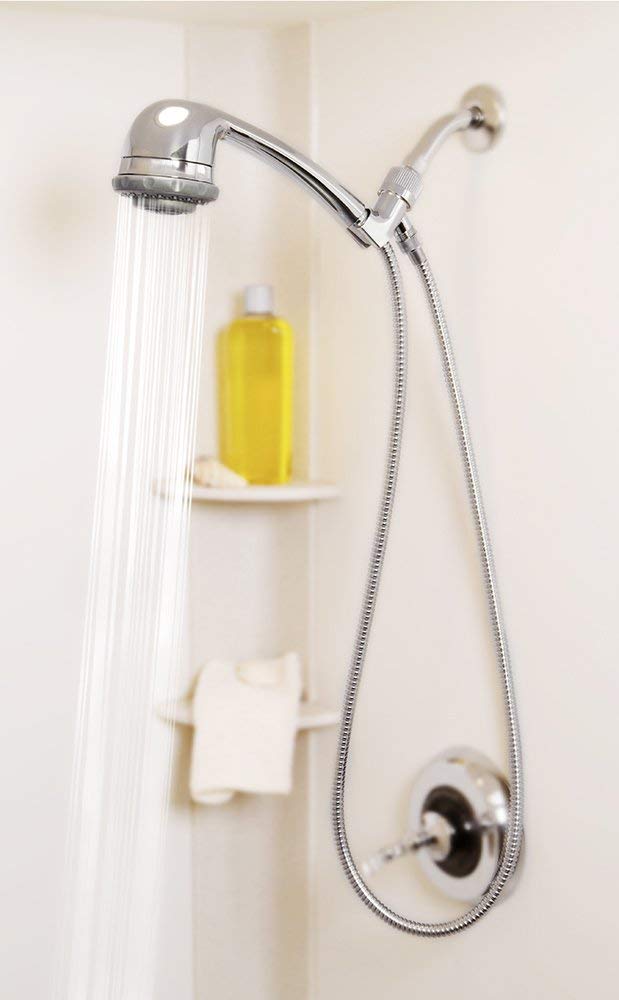 HSH-C135 Hand-Held Filtered Shower Head with Massage, Chrome Finish