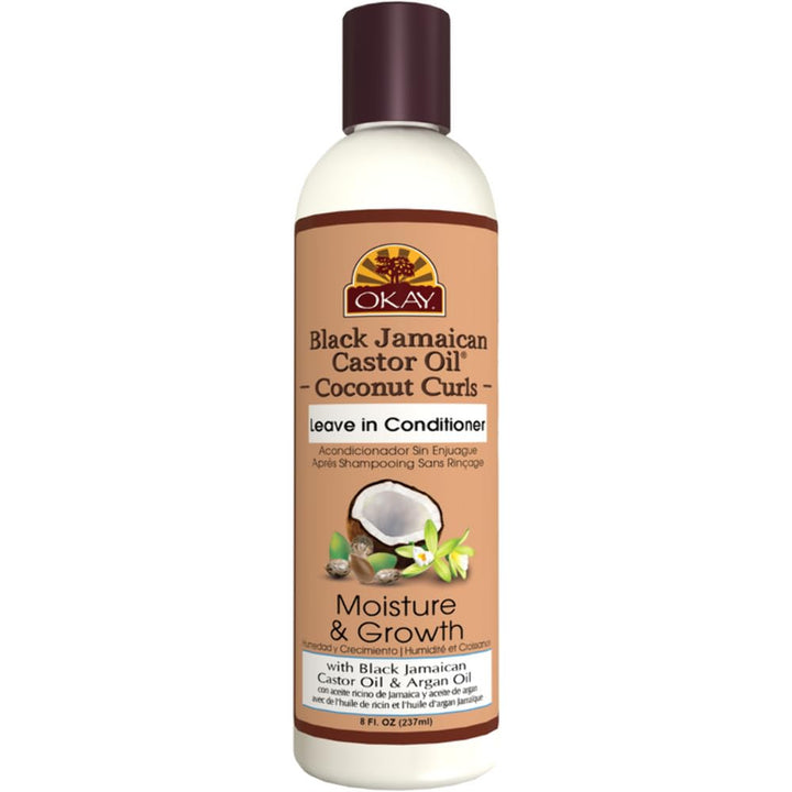 Black Jamaican Castor Oil Leave In Conditioner, Coconut, 8 Ounce