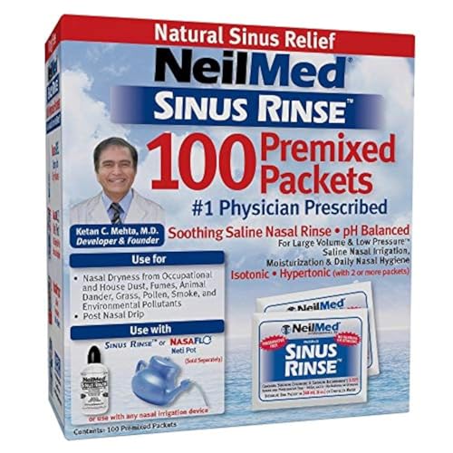 Neilmed Sinus Rinse Refill Packets, 100 Ct ( Package may vary)