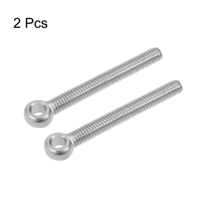 M6 x 50mm Machinery Shoulder Swing Lifting Eye Bolt 304 Stainless Steel Metric Thread 2pcs
