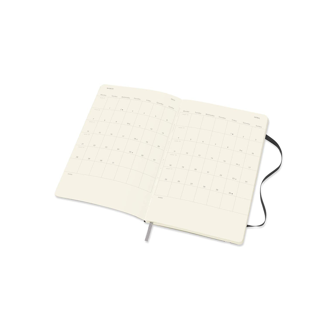 Classic 12 Month 2022 Weekly Planner, Soft Cover, Large (5 x 8.25), Black