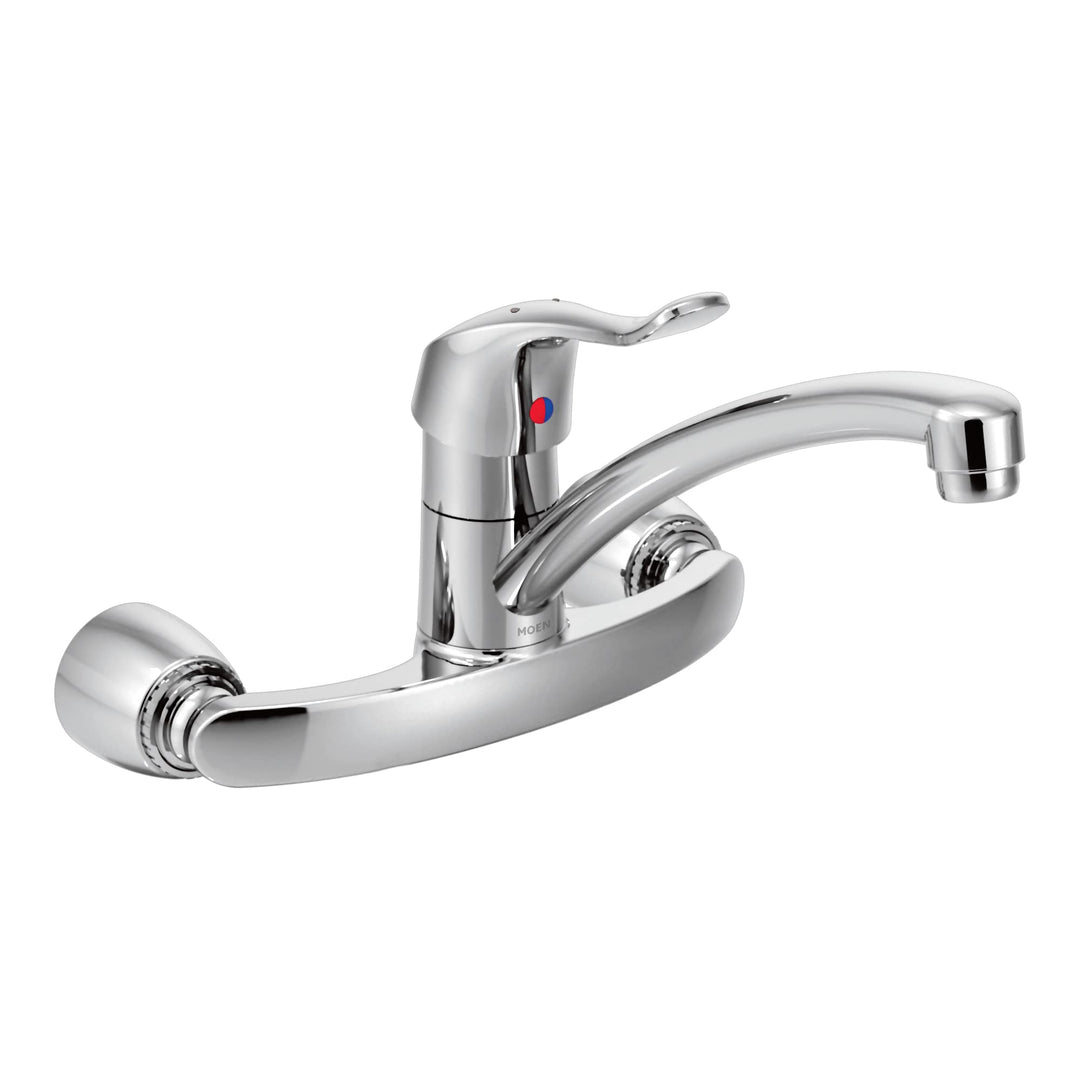 8713 Commercial M-DURA One-Handle Wall Mount Kitchen Faucet, 1.5 GPM, Chrome